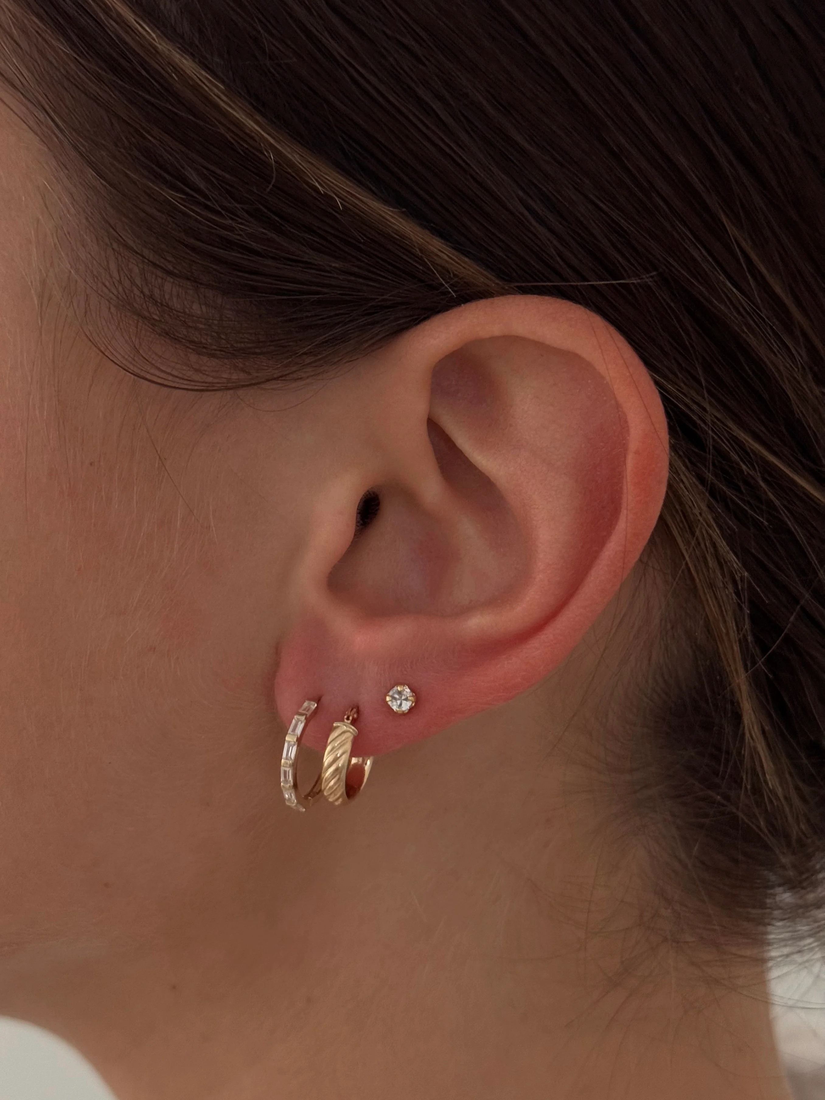 14K TWIST HOOPS - Image 3
