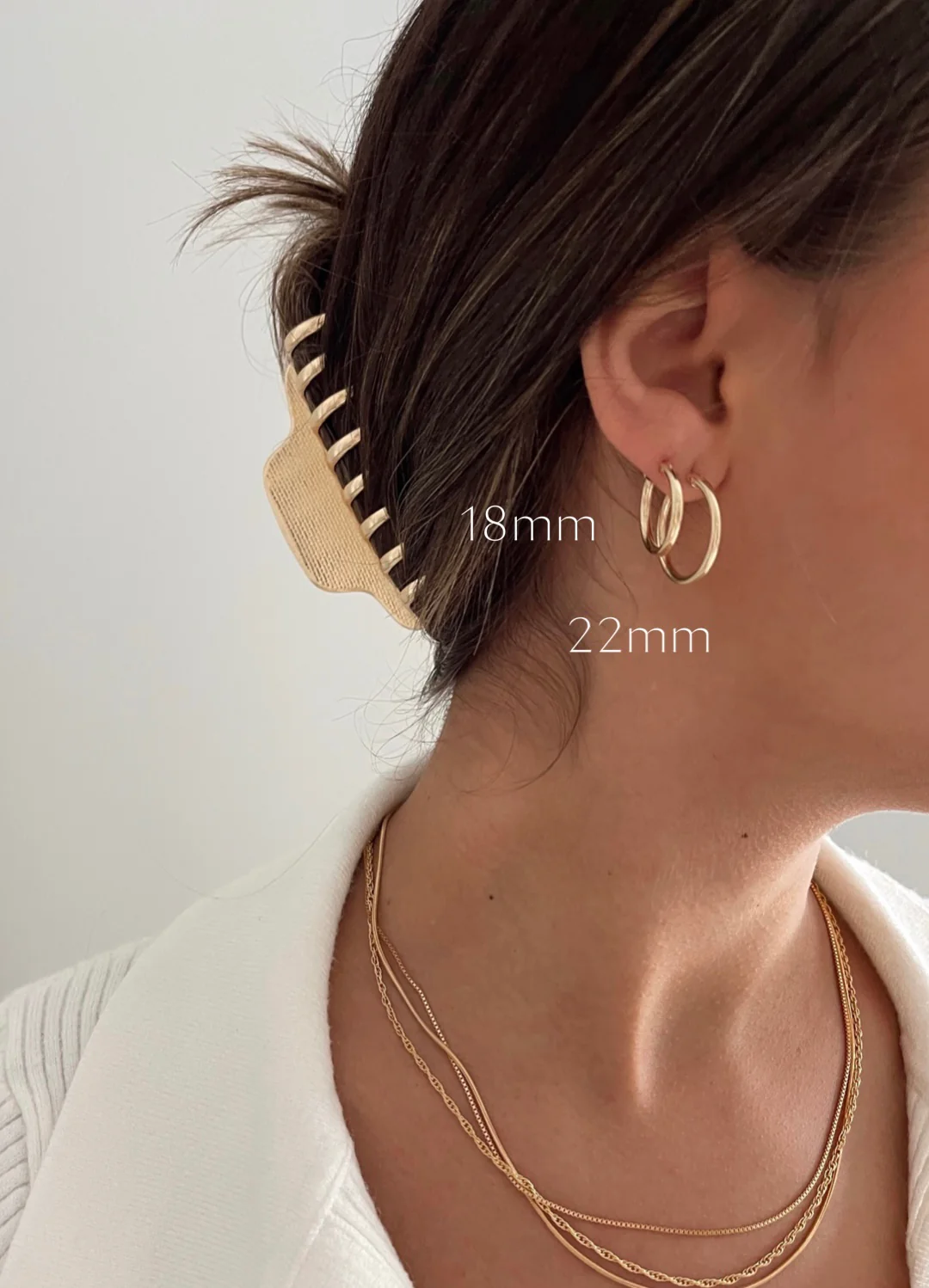 CLASSIC FILLED HOOPS - Image 3