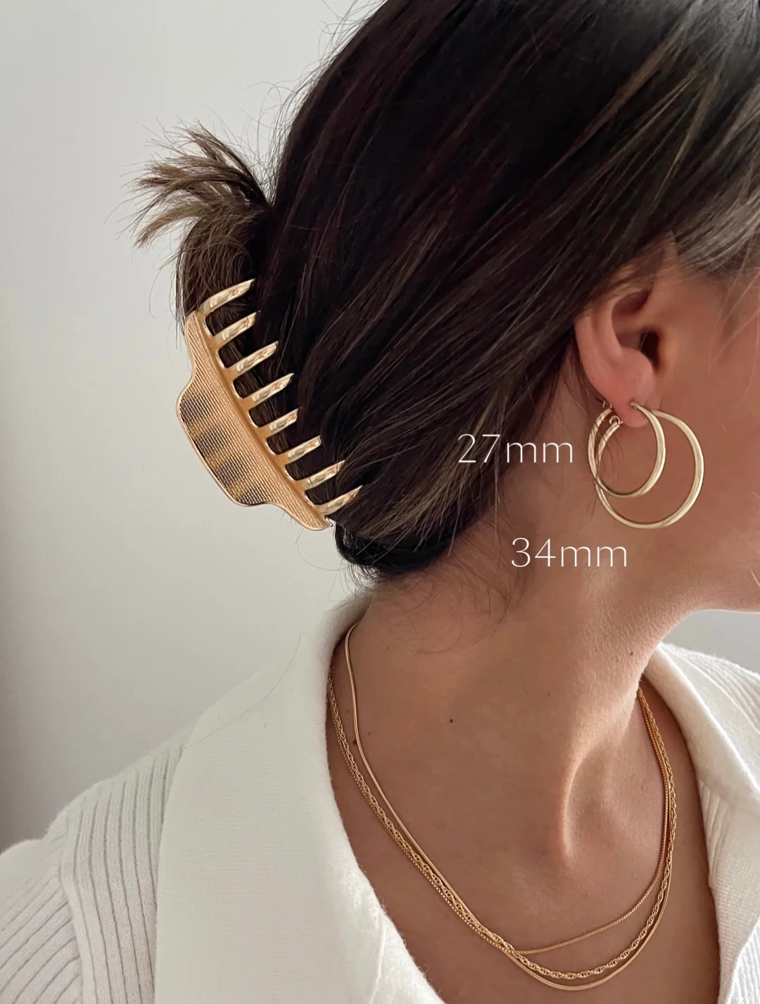 CLASSIC FILLED HOOPS - Image 4