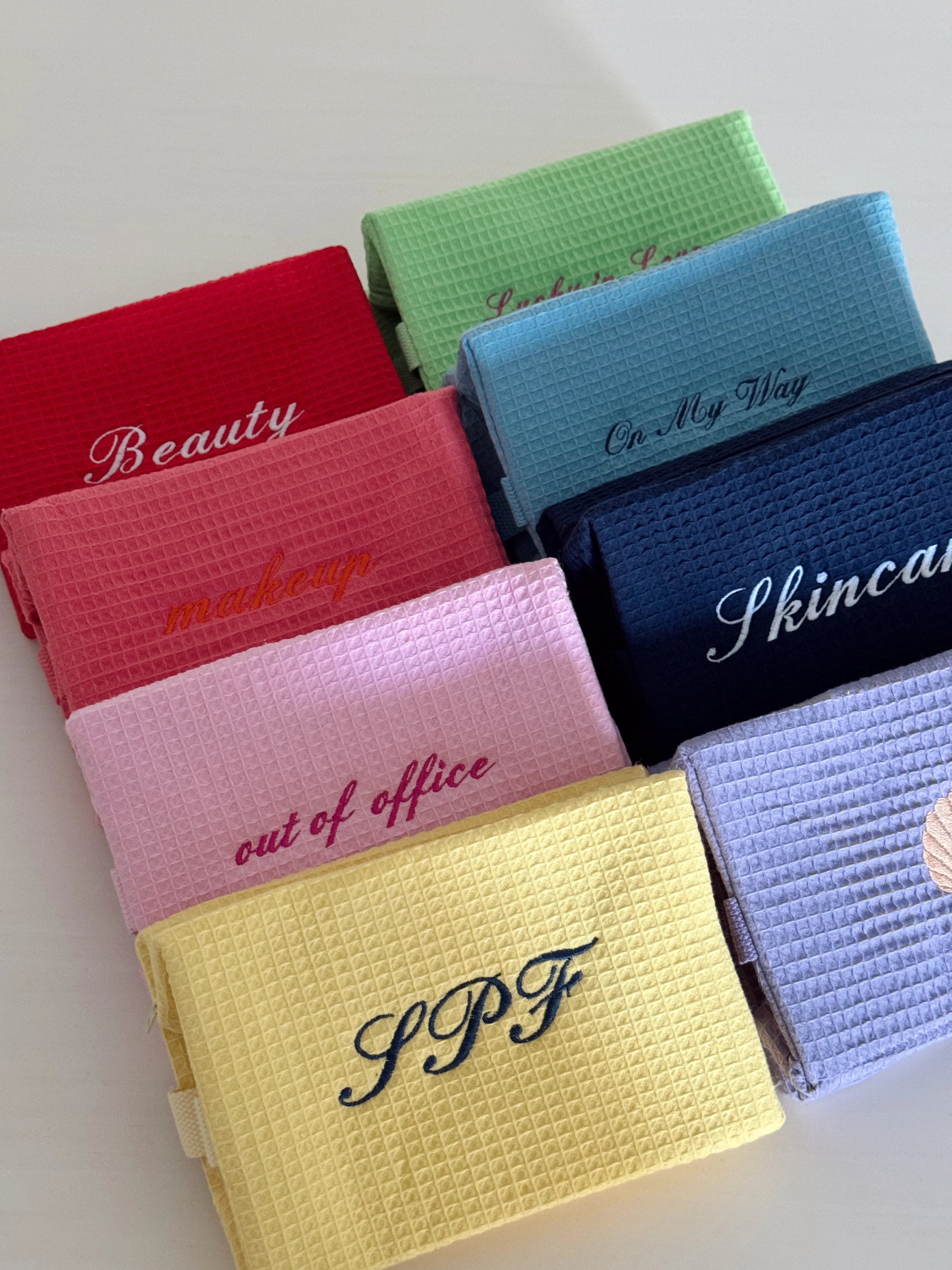 COLORED EMBROIDERY CLASSIC POUCH - Image 2