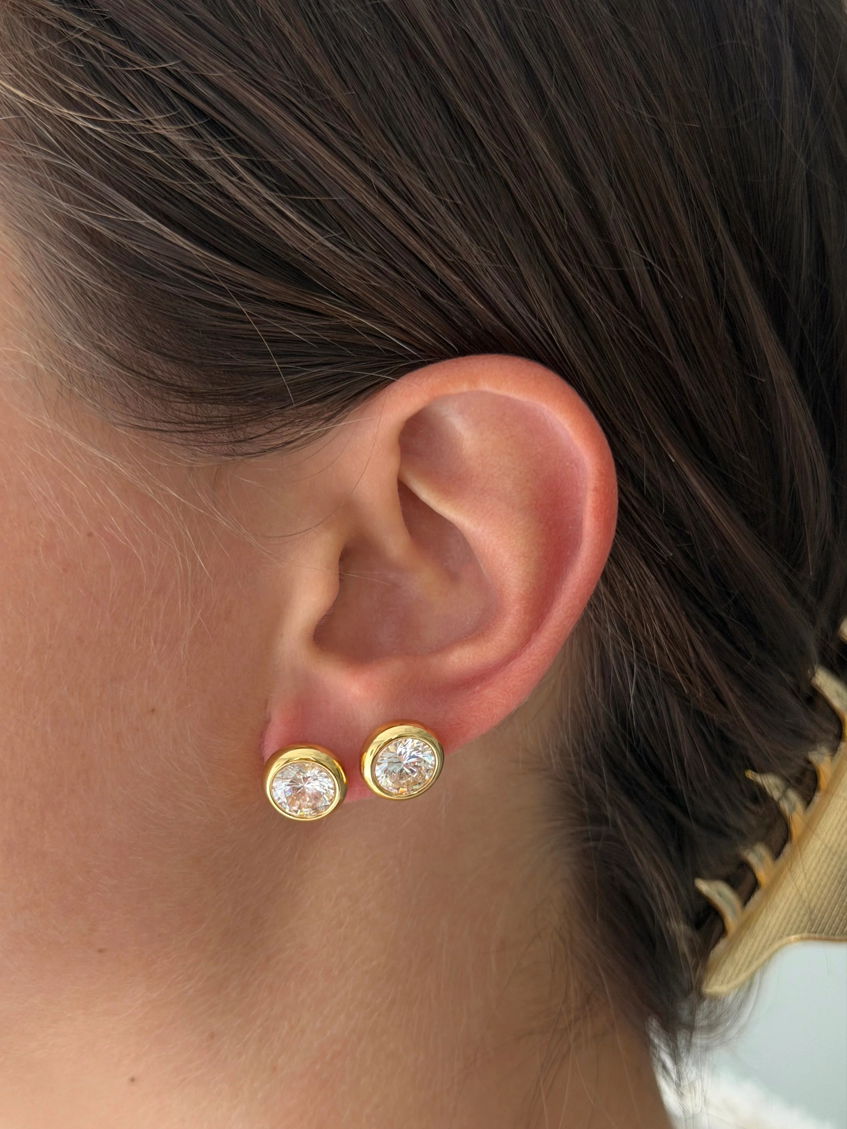 DIAMOND BEZEL STUDS