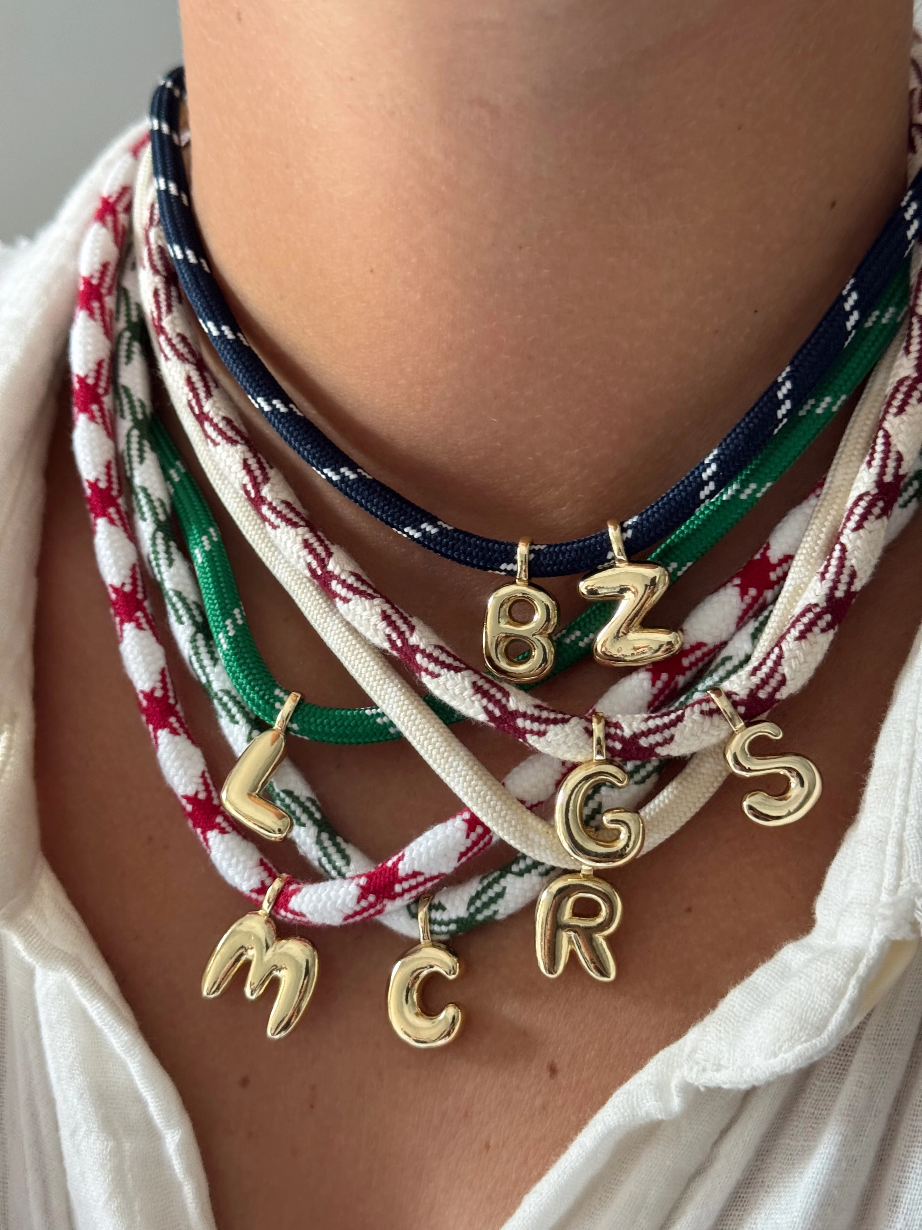 LETTER ON PARACORD NECKLACE - Image 2