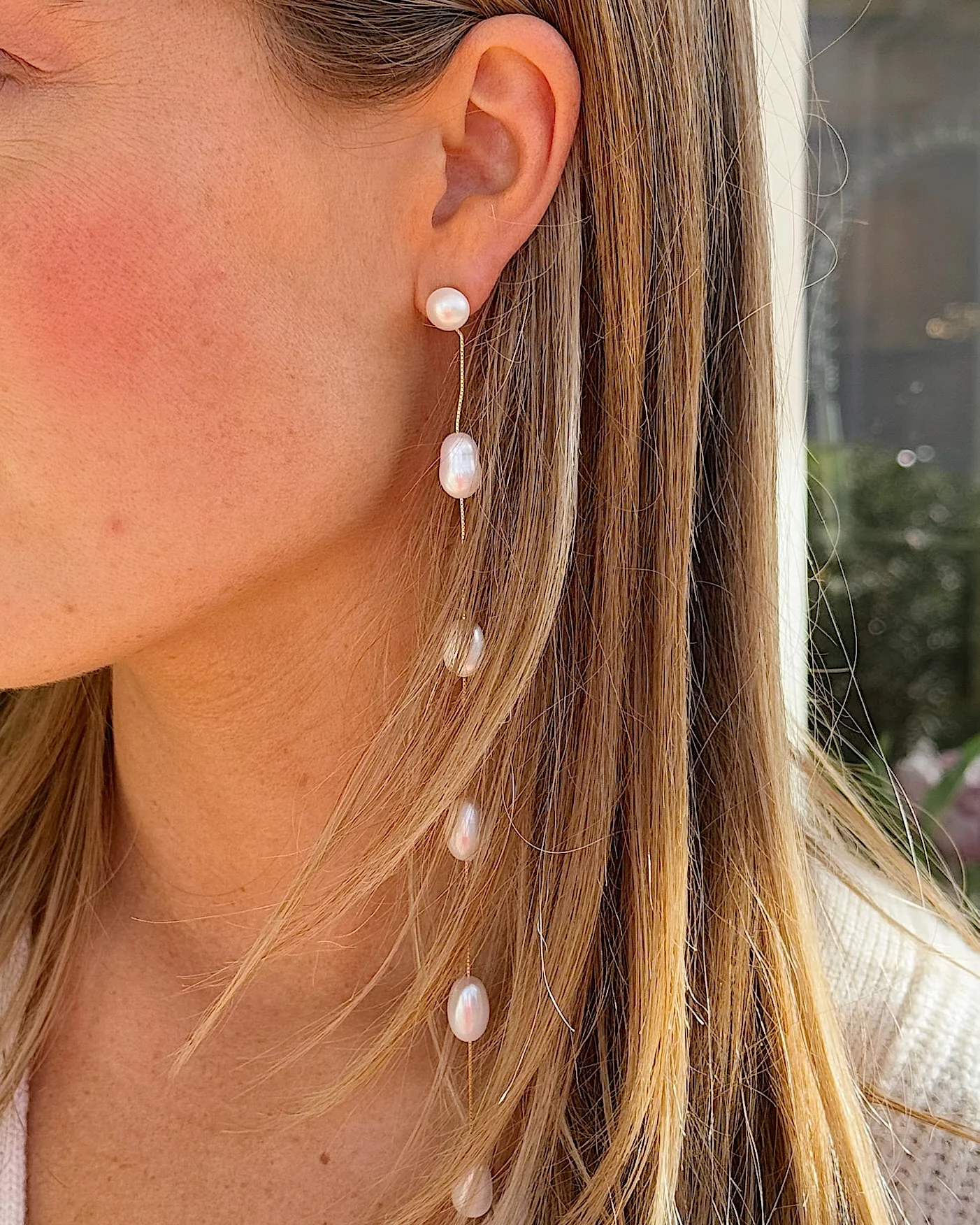 MALIBU PEARL DROP EARRINGS - Image 3