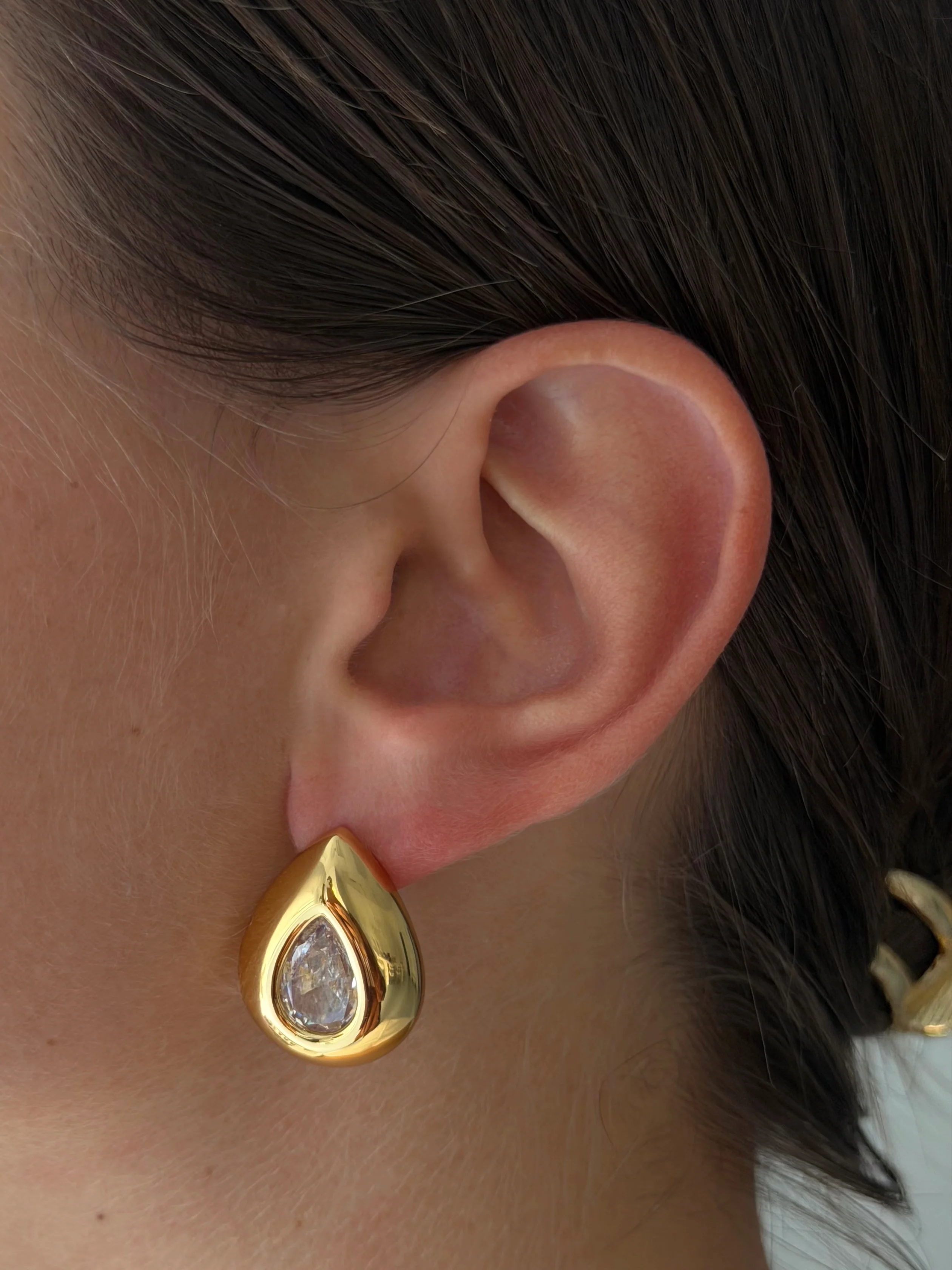 TRIBECA TEARDROP STUDS - Image 3