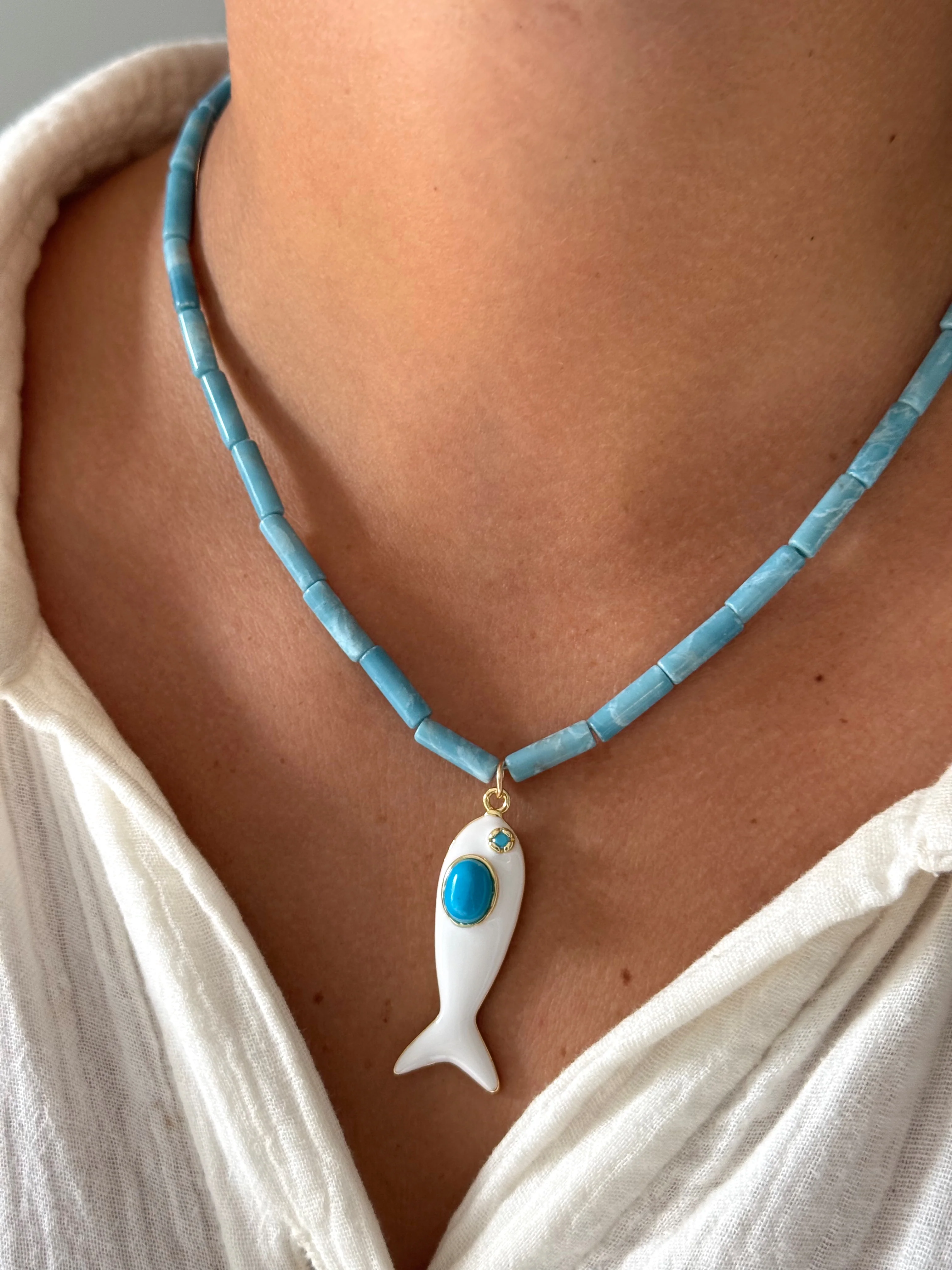 WALLAND IN TURQ NECKLACE